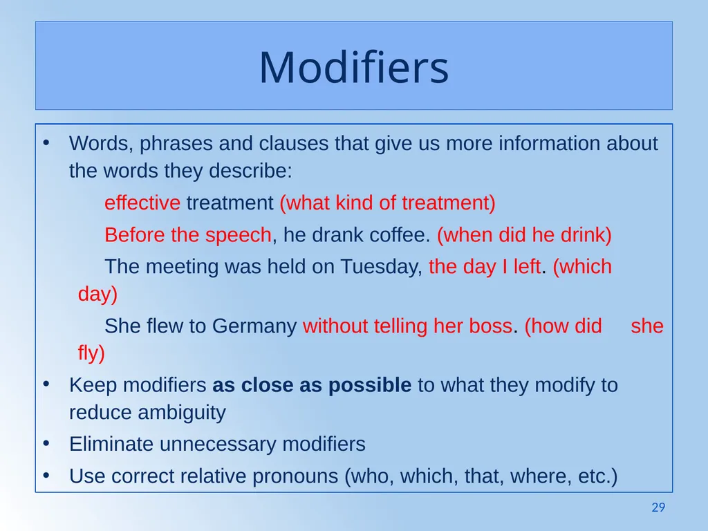 Writing Like an Educated English Speaker Kathryn - slide 29 of 125