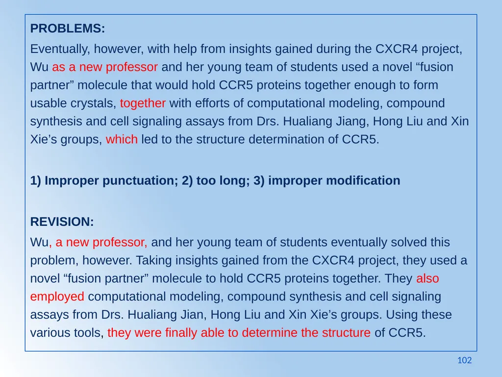 Writing Like an Educated English Speaker Kathryn - slide 102 of 125