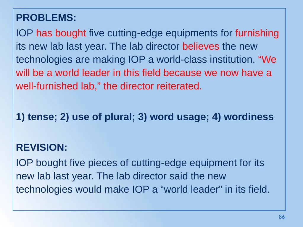 Writing Like an Educated English Speaker Kathryn - slide 86 of 125