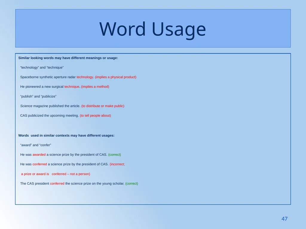 Writing Like an Educated English Speaker Kathryn - slide 47 of 125