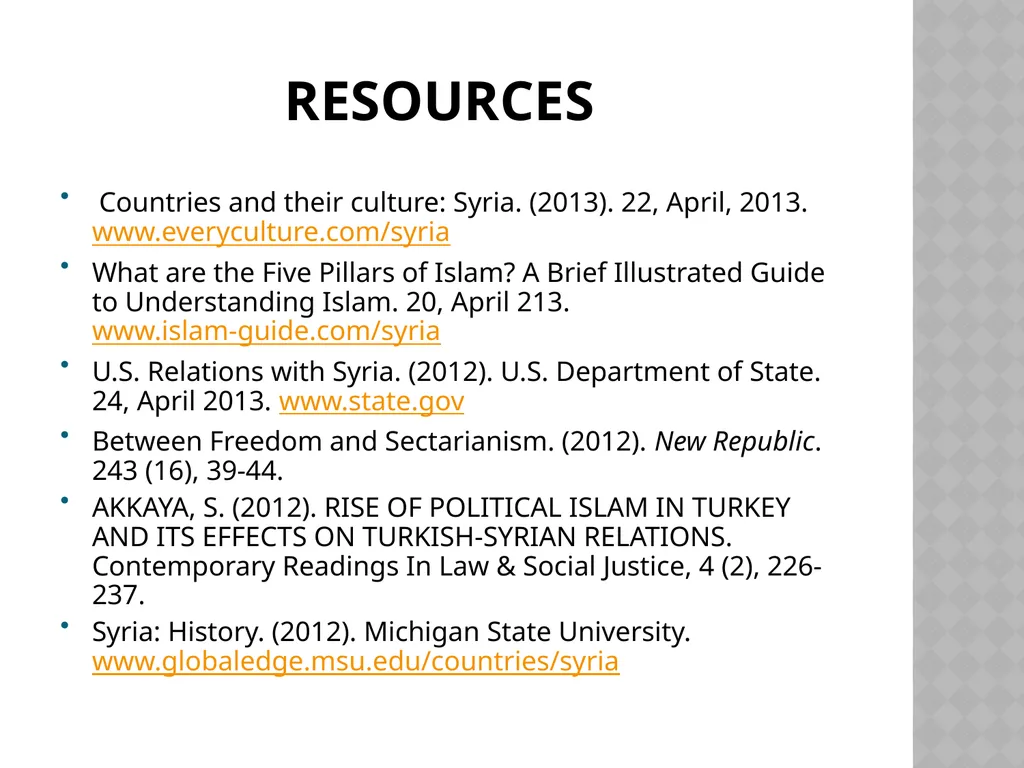Syria Meredith, Joanna, Megan and Daira SYRIA - slide 24 of 24