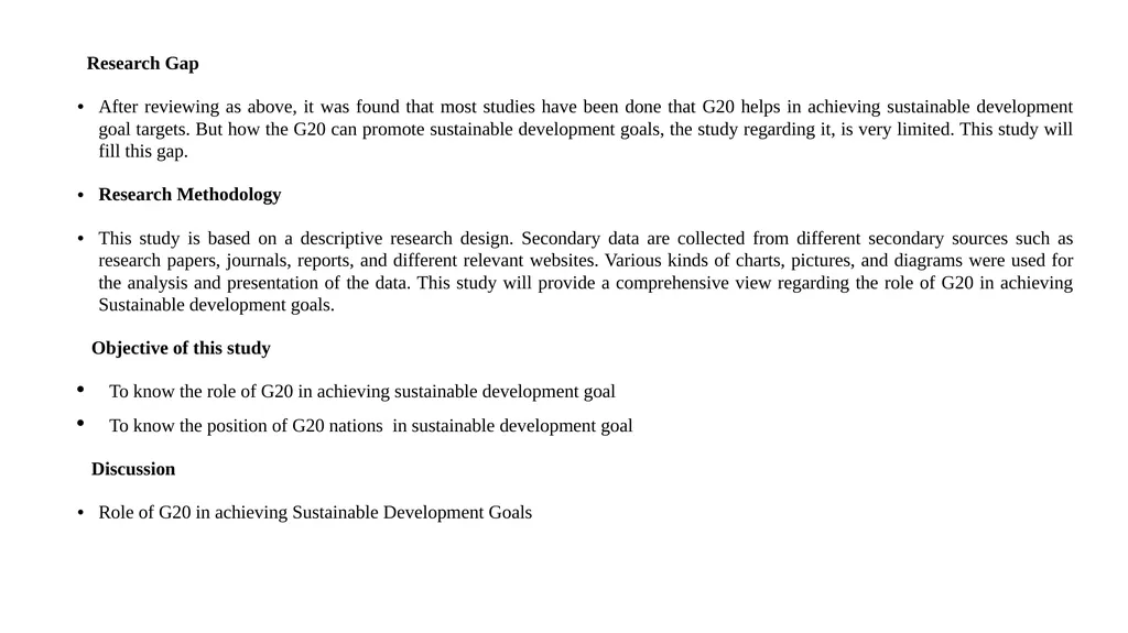 “ The G20 and Sustainable Development Goal: - slide 6 of 13