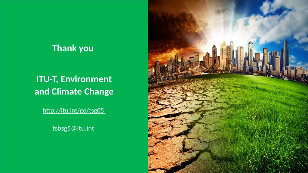 ITU-T Study Group 5: Environment and Climate - slide 8 of 21