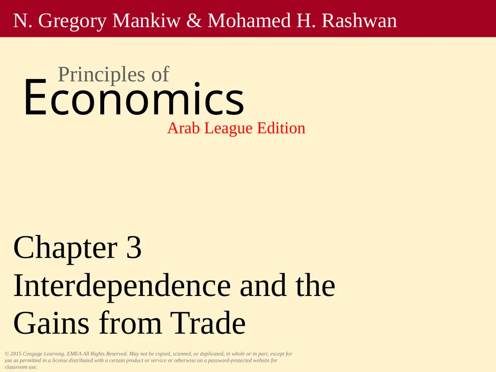 N. Gregory Mankiw & Mohamed H. Rashwan In this