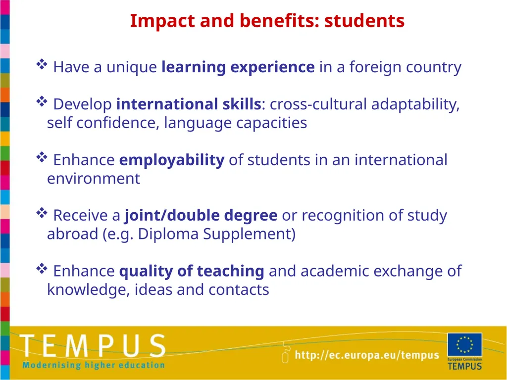 1 TEMPUS INFORMATION DAYS OTHER EU PROGRAMMES IN - slide 18 of 37