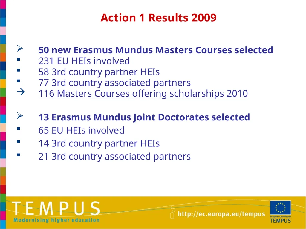 1 TEMPUS INFORMATION DAYS OTHER EU PROGRAMMES IN - slide 9 of 37