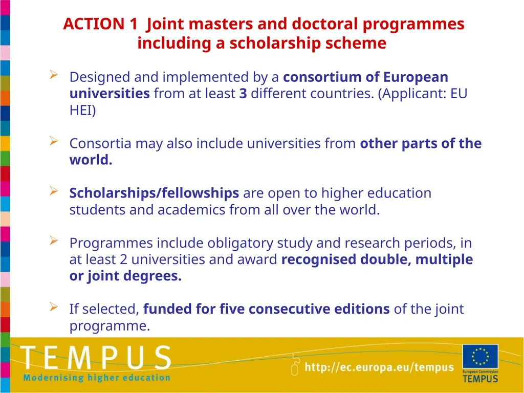 1 TEMPUS INFORMATION DAYS OTHER EU PROGRAMMES IN - slide 6 of 37