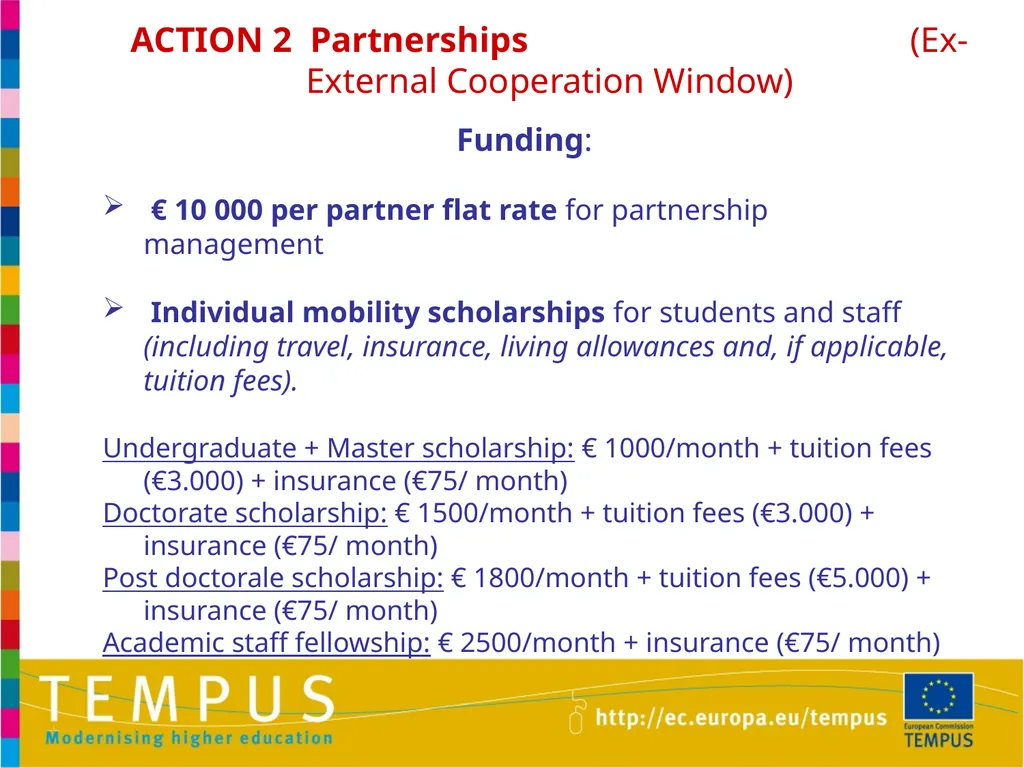 1 TEMPUS INFORMATION DAYS OTHER EU PROGRAMMES IN - slide 12 of 37