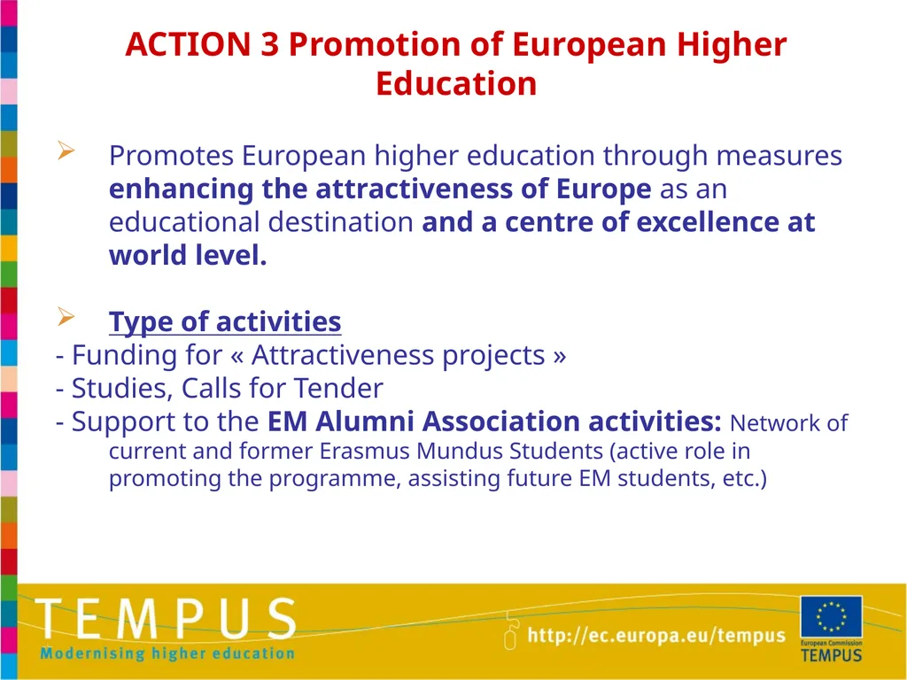 1 TEMPUS INFORMATION DAYS OTHER EU PROGRAMMES IN - slide 15 of 37