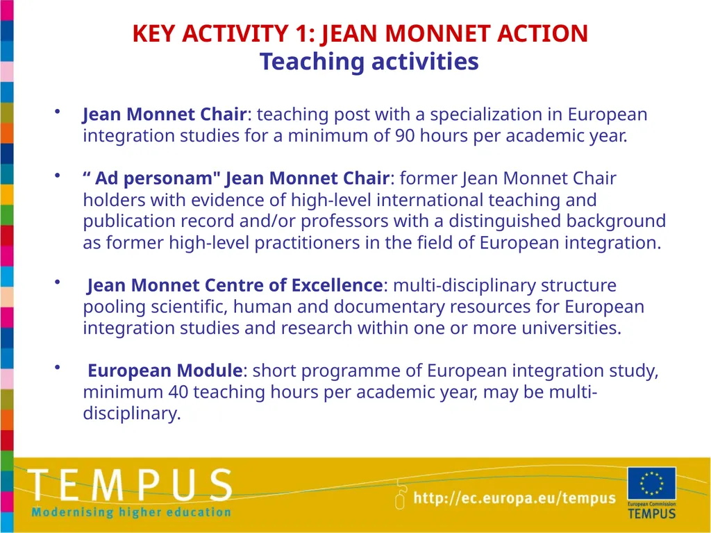 1 TEMPUS INFORMATION DAYS OTHER EU PROGRAMMES IN - slide 25 of 37