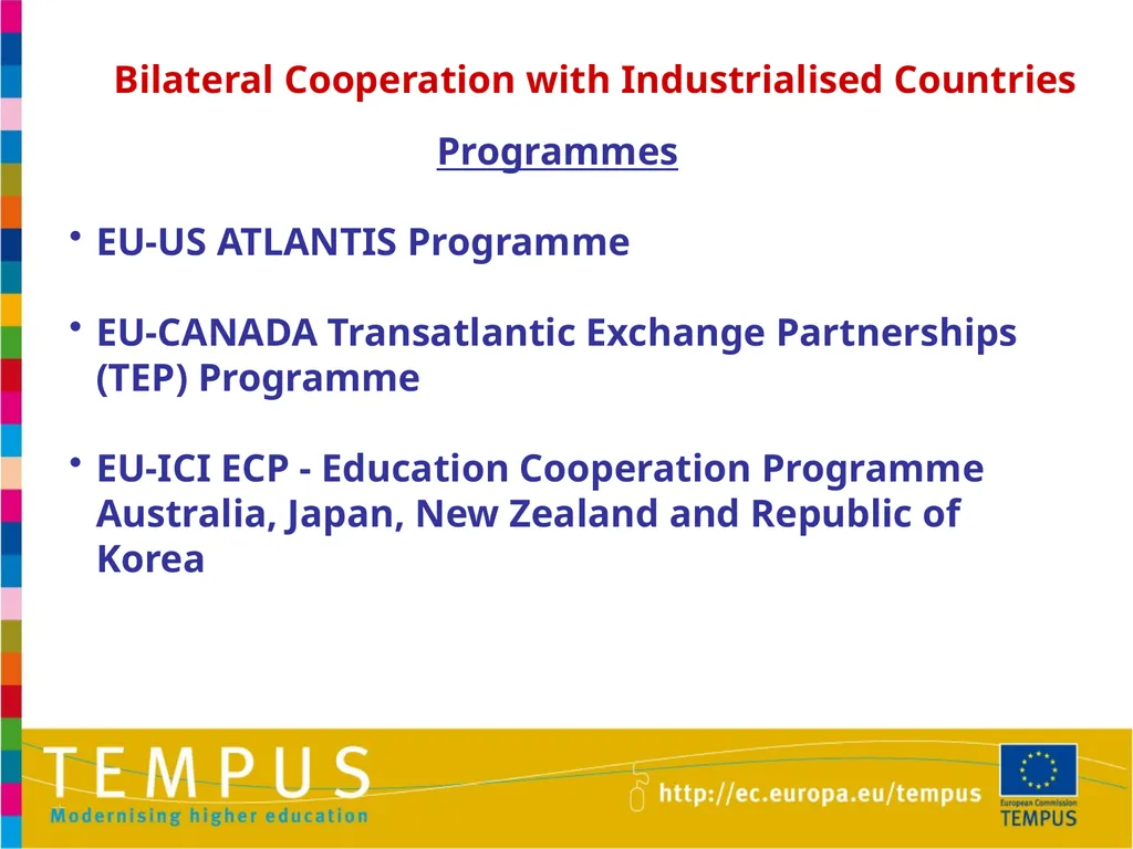 1 TEMPUS INFORMATION DAYS OTHER EU PROGRAMMES IN - slide 33 of 37