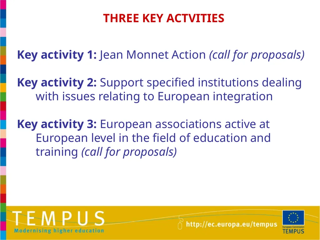1 TEMPUS INFORMATION DAYS OTHER EU PROGRAMMES IN - slide 23 of 37