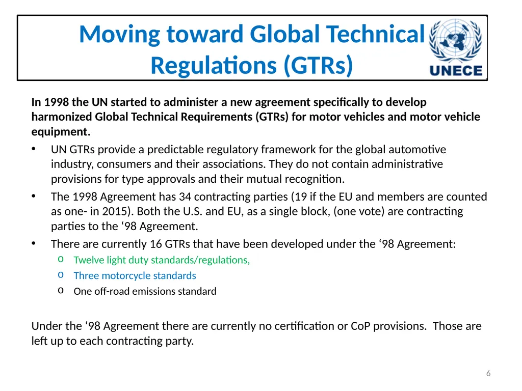 Automotive Regulations and Certification - slide 6 of 25
