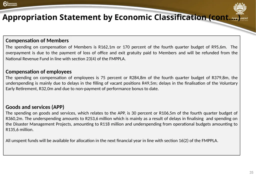 INSTITUTIONAL QUARTER 4 REPORT PRESENTATION - slide 35 of 61