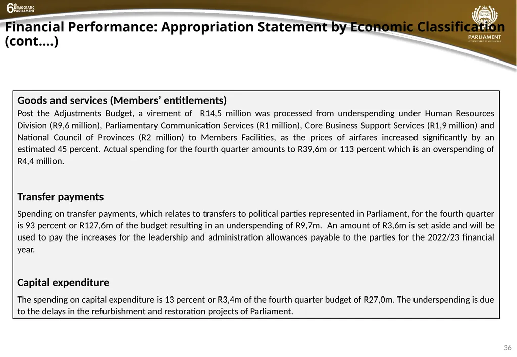 INSTITUTIONAL QUARTER 4 REPORT PRESENTATION - slide 36 of 61