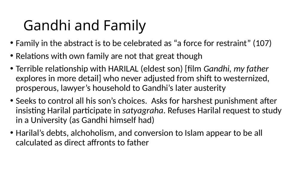 Gandhi: Caste, Class and Gender To better - slide 16 of 24