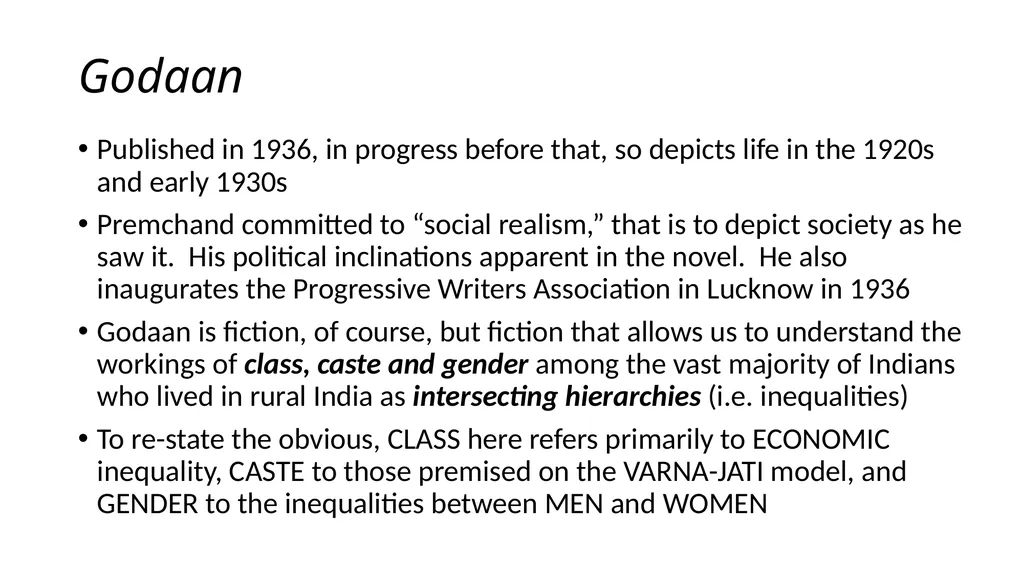 Gandhi: Caste, Class and Gender To better - slide 4 of 24