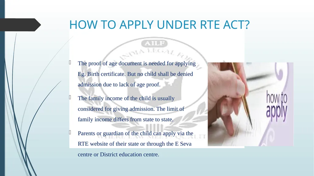 RIGHT TO EDUCATION IN INDIA BY R DIVYASHREE - slide 15 of 16