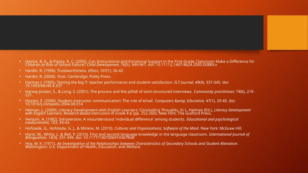 Alienation in the Process of Teaching and Learning - slide 19 of 28