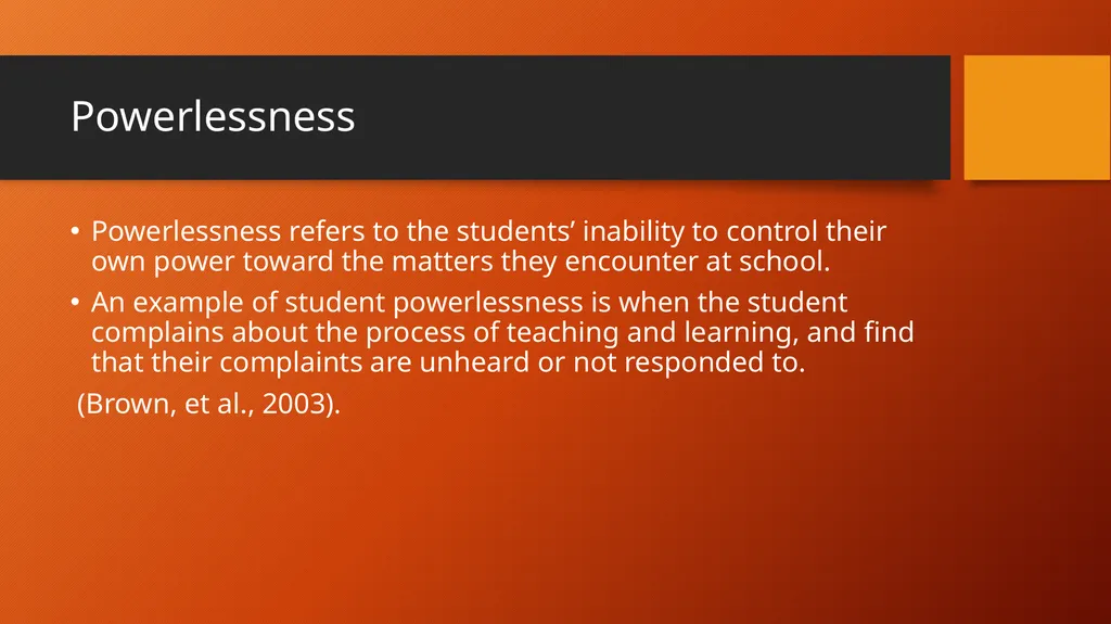 Alienation in the Process of Teaching and Learning - slide 6 of 28