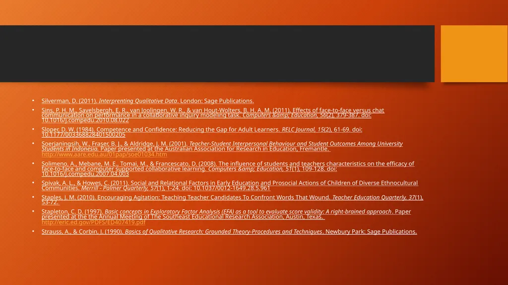 Alienation in the Process of Teaching and Learning - slide 25 of 28