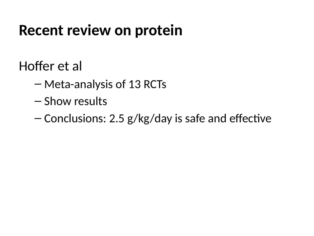 Protein in Critical illness Evidence and Current - slide 9 of 45