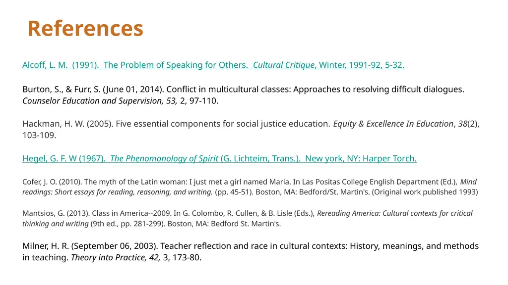 Discussing Race and Gender in Diverse Classrooms: - slide 42 of 43