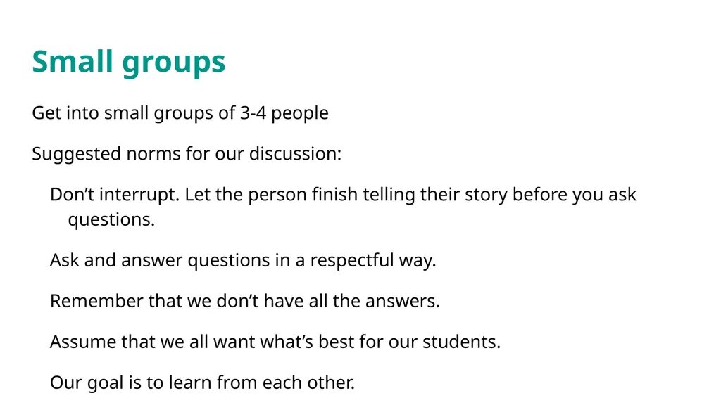 Discussing Race and Gender in Diverse Classrooms: - slide 21 of 43