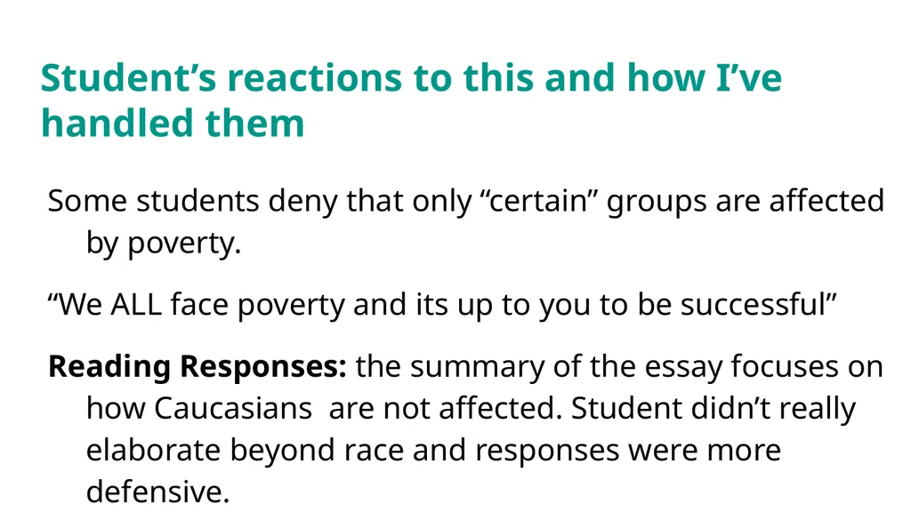 Discussing Race and Gender in Diverse Classrooms: - slide 10 of 43