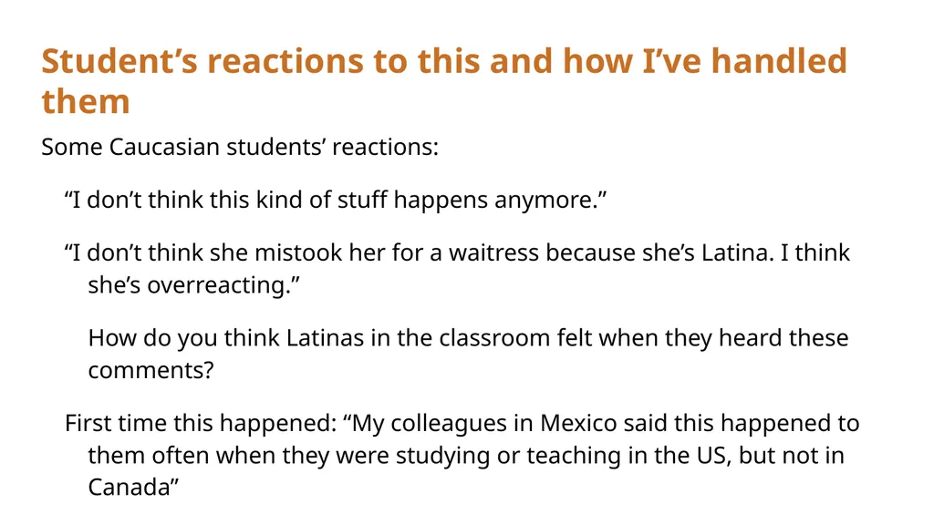 Discussing Race and Gender in Diverse Classrooms: - slide 7 of 43