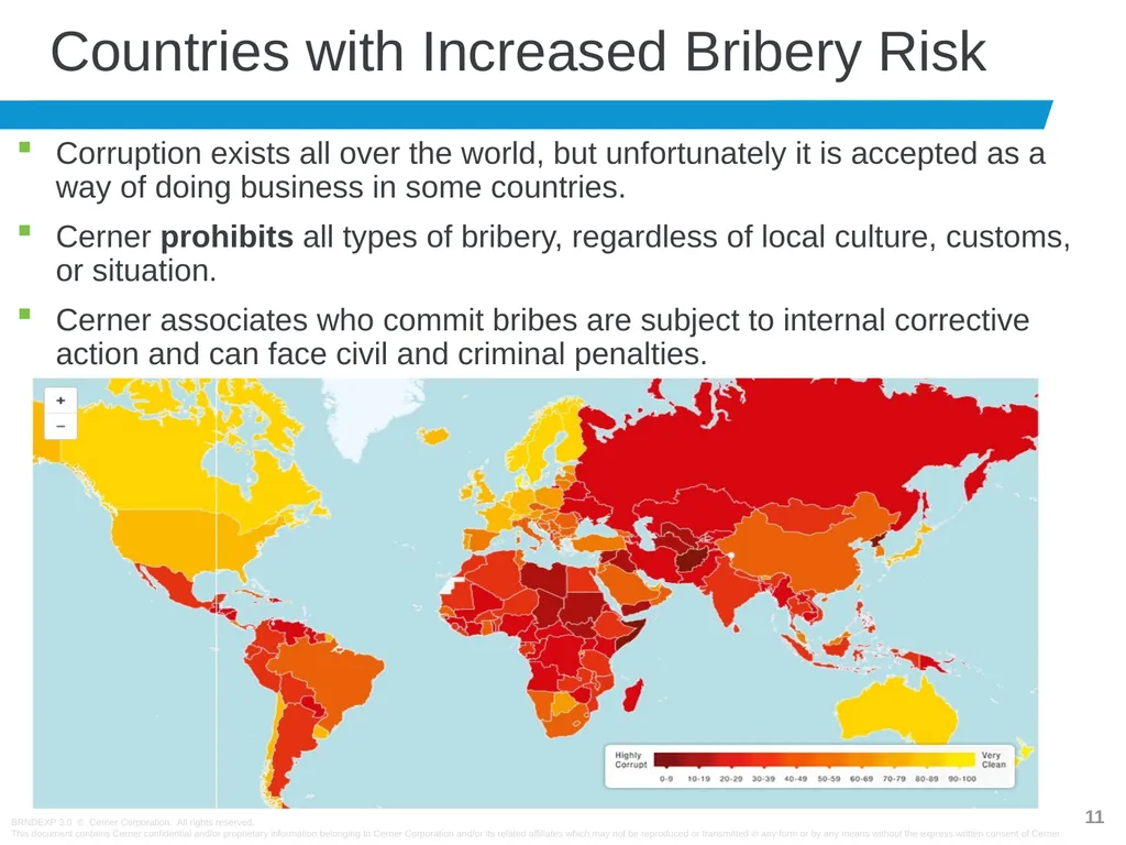 Anti-Bribery Training Cerner has zero tolerance - slide 11 of 16