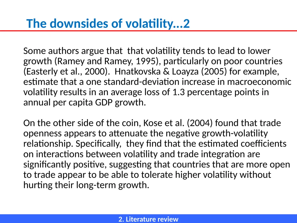 ECONOMIC OPENNESS AND GDP growth volatility Lino - slide 20 of 48