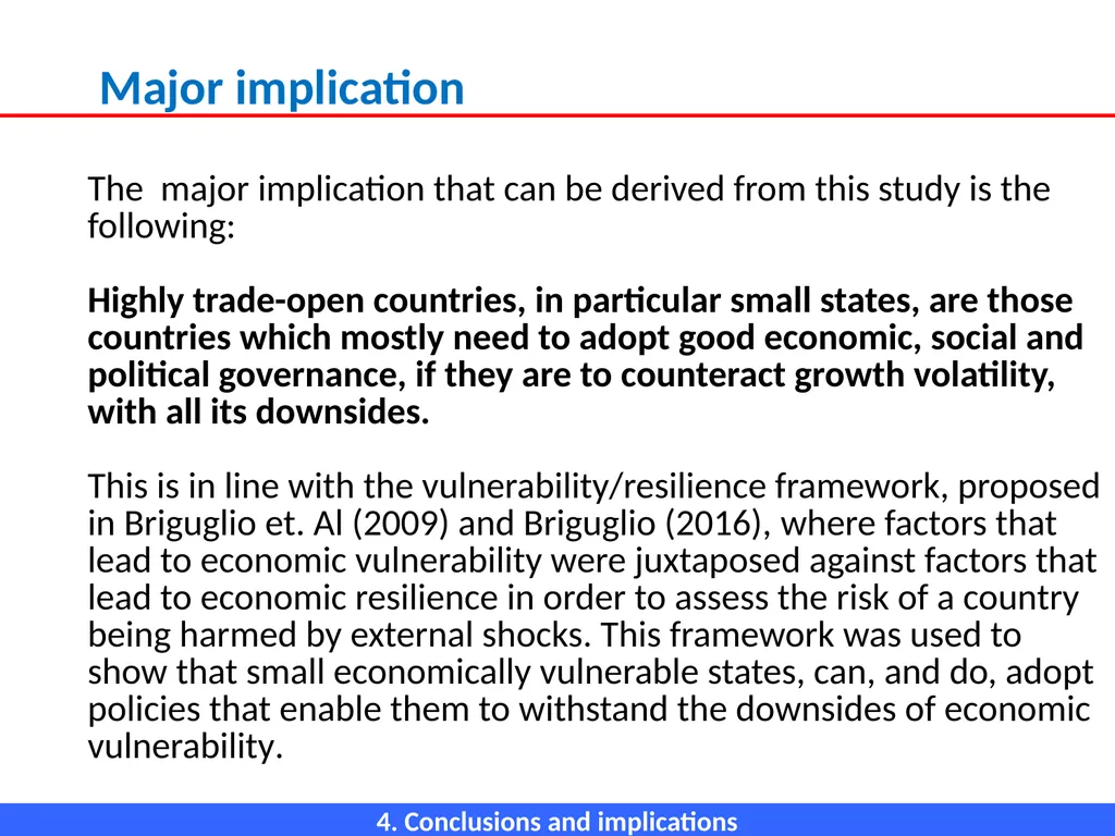 ECONOMIC OPENNESS AND GDP growth volatility Lino - slide 39 of 48