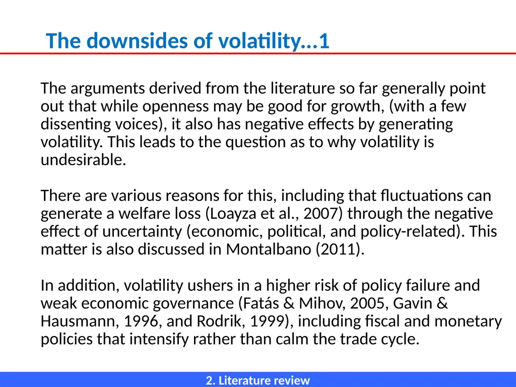 ECONOMIC OPENNESS AND GDP growth volatility Lino - slide 19 of 48