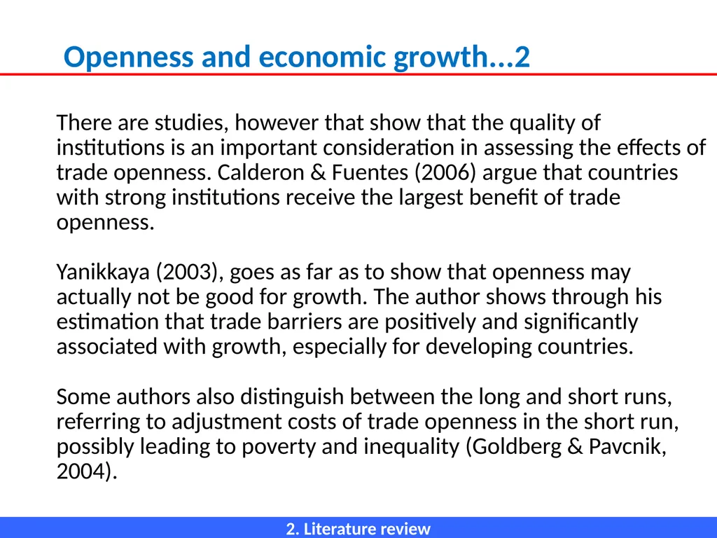 ECONOMIC OPENNESS AND GDP growth volatility Lino - slide 18 of 48