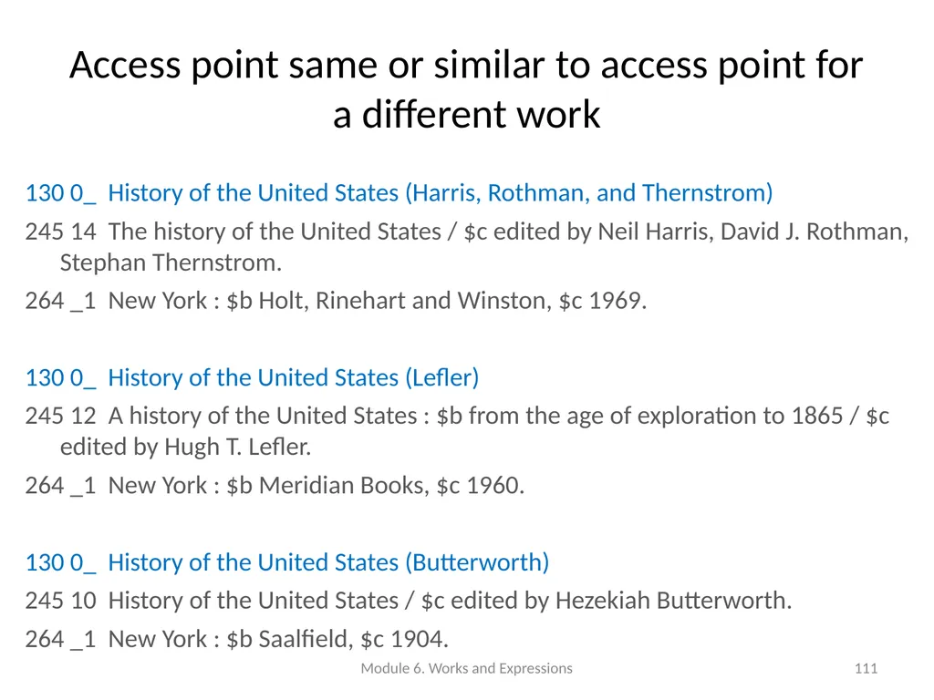 Describing works and expressions Module 6 Prepared - slide 111 of 163