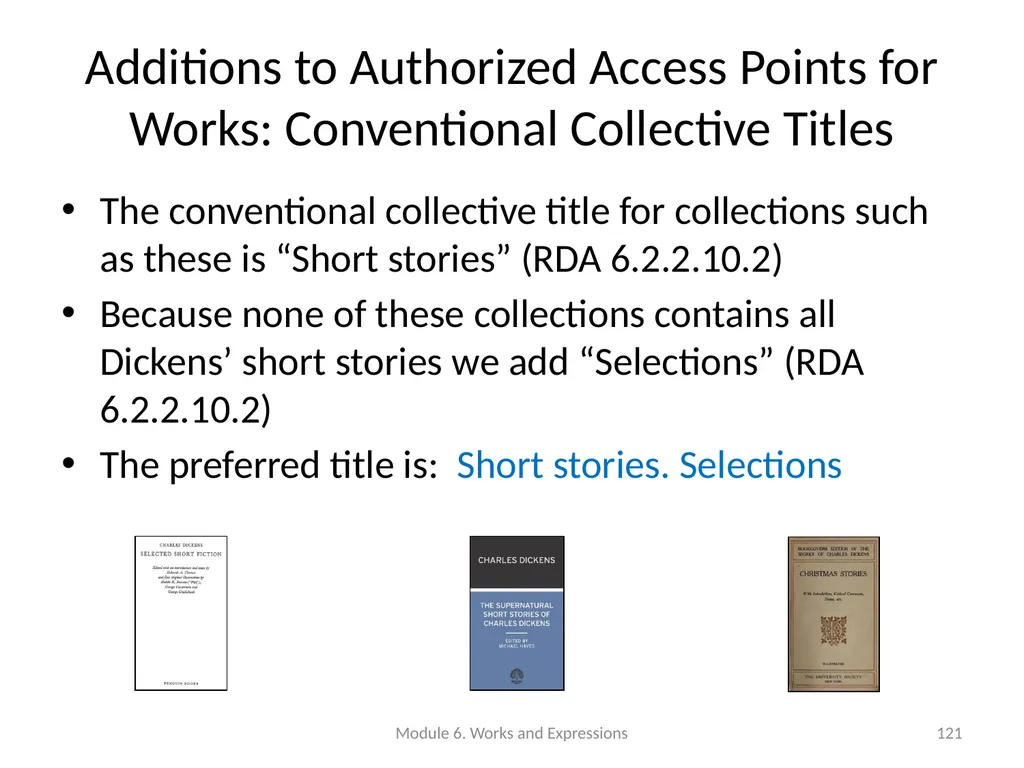 Describing works and expressions Module 6 Prepared - slide 121 of 163