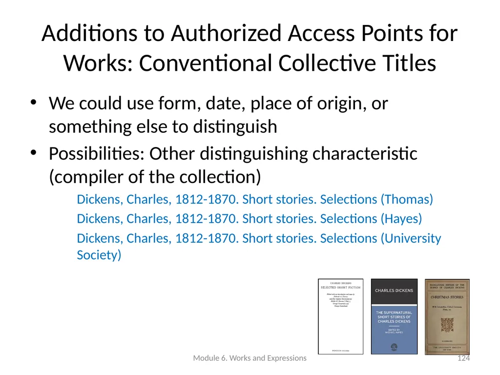Describing works and expressions Module 6 Prepared - slide 124 of 163