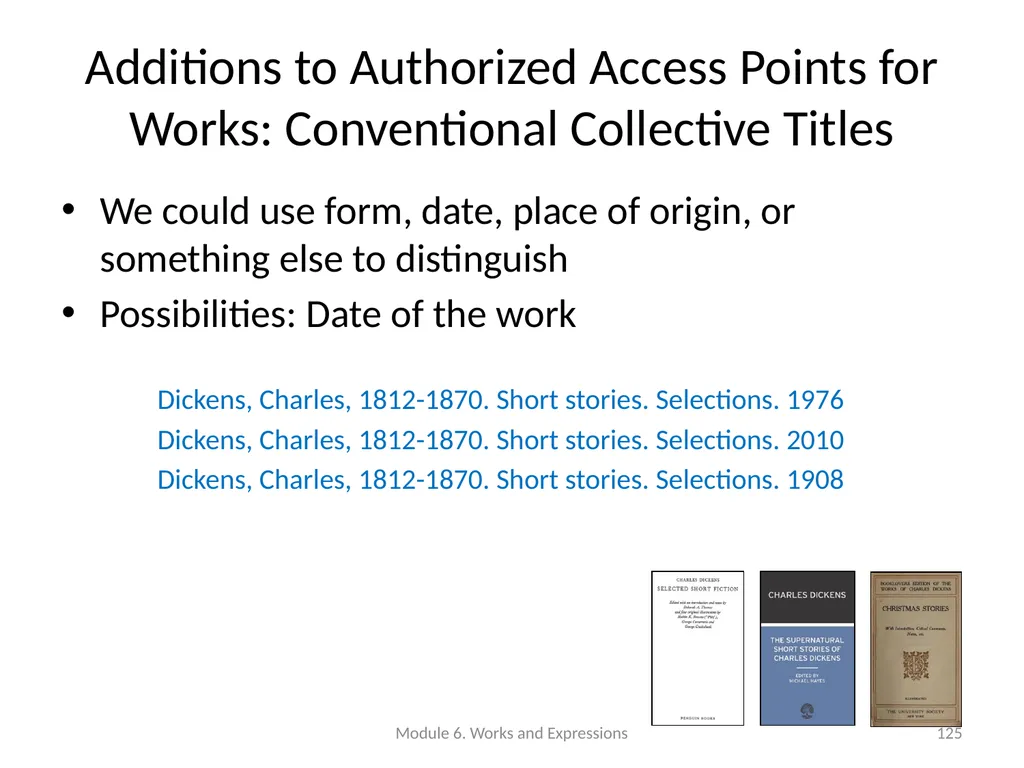 Describing works and expressions Module 6 Prepared - slide 125 of 163