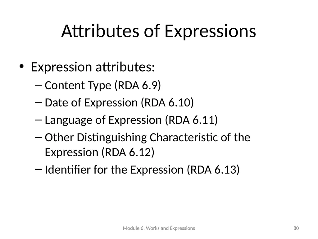 Describing works and expressions Module 6 Prepared - slide 80 of 163