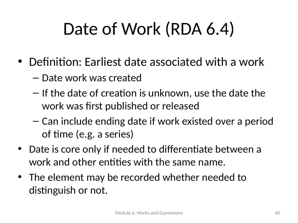 Describing works and expressions Module 6 Prepared - slide 60 of 163