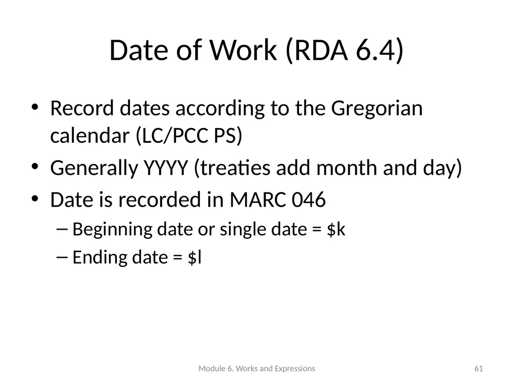Describing works and expressions Module 6 Prepared - slide 61 of 163