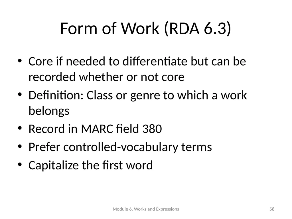 Describing works and expressions Module 6 Prepared - slide 58 of 163