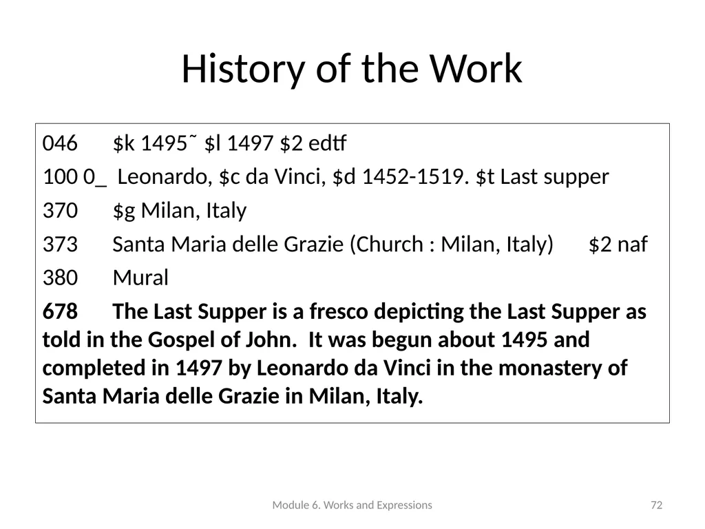 Describing works and expressions Module 6 Prepared - slide 72 of 163