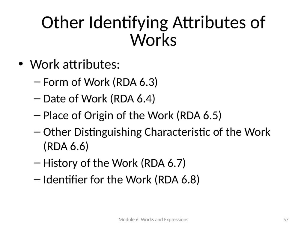 Describing works and expressions Module 6 Prepared - slide 57 of 163