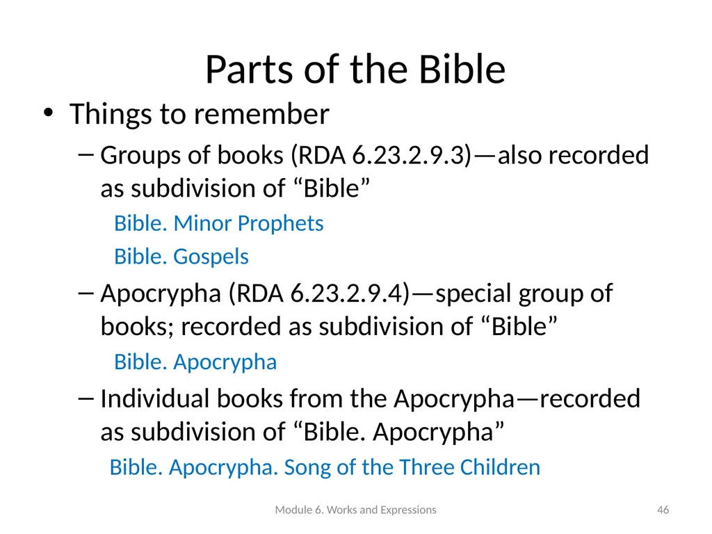 Describing works and expressions Module 6 Prepared - slide 46 of 163