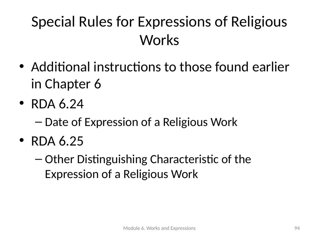 Describing works and expressions Module 6 Prepared - slide 94 of 163