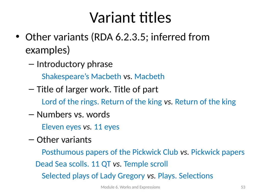 Describing works and expressions Module 6 Prepared - slide 53 of 163
