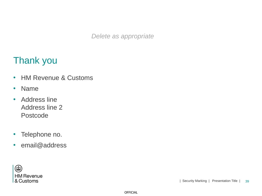 CDS NI Tariff Supplement Module Jan 2021 1 | - slide 39 of 39