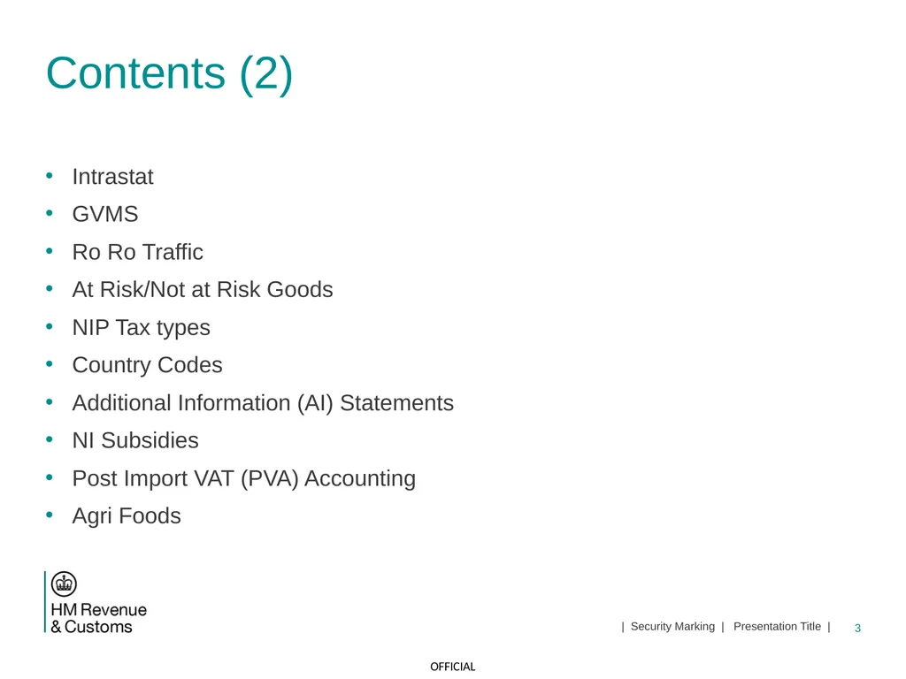 CDS NI Tariff Supplement Module Jan 2021 1 | - slide 3 of 39
